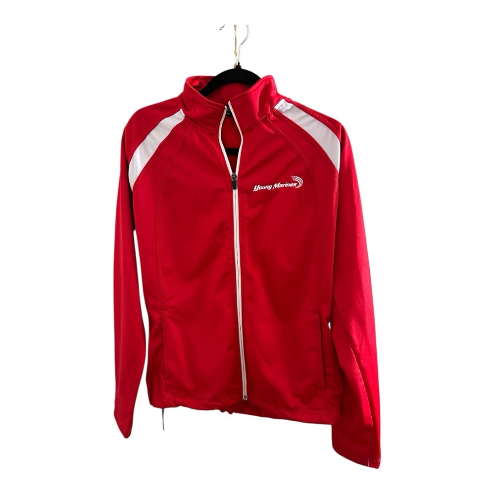Sport-Tek Bold Red Jacket with White Accents